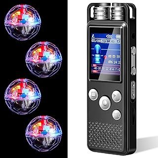 Dunzy 5 Pcs Ghost Hunting Kit Includes Digital Voice Recorders with 4 LED Cat Balls Motion Activated Cat Ball Toy Voice Activated Recorder with Playback for Pet Dog Animals(8 Gb,Chic Style)