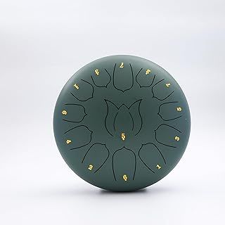 13Notes Steel Tongue Drum 12inch Travel Bag and Mallets,Tank Drum Chakra Drum,Percussion Hand Drum Instrument…