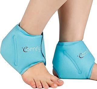 Comfytemp Ankle Ice Pack Wrap (2-Pack), Reusable Foot Ice Pack for Injuries, Hot and Cold Gel Pack for Pain Relief, Cold Compress for Swelling, Achilles Tendinitis, Plantar Fasciitis, Surgery Recovery