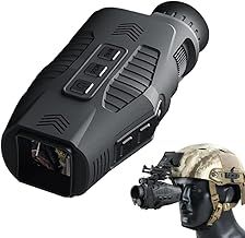 Night Vision Goggles, R11 Infrared Digital Night Vision Monoculars for Hunting, 5X Digital Zoom 1080P Save Photo & Video Night Vision Scope Monocular for Outdoor