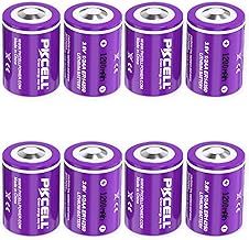 Lithium 1/2AA Battery,ER14250 LS14250, 3.6V 1200mAh Batteries,for Sensors,Alarm Modules,Burglar Alarm,8 Packs,PKCELL