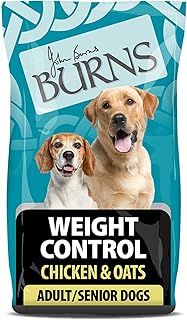 Burns Pet Nutrition Hypoallergenic Complete Dry Dog Food Adult and Senior Dog Weight Control Chicken and Oats 2 kg(Packaging may vary)
