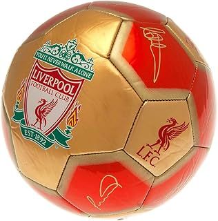 Hy-Pro Officially Licensed Liverpool F.C. Signature Football | Size 5, Training, Match, Merchandise, Collectible For Kids and Adults, Red/White