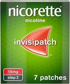 Nicorette InvisiPatch 15mg, Step 2, (7 Patches), For Smoking Cessation, Discreet & Convenient Help to Stop Smoking, For those who smoke less than 10 cigarettes a day