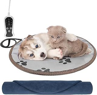 Pet Heating Pad,Mini 15.6inches for Cat Heating Pad,Waterproof Thermostat Puppy Electric Heat Pad,Dog Heat Pad with Removable Cover for Puppies Kittens Dog