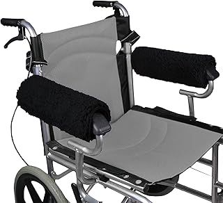 Wheelchair Armrest Pads, 2 Pack Wheelchair Arm Rest Memory Foam Cushions Padded Covers,Wheelchair Accessories for Seniors & Adults , Wheelchair Armrests, Office/Transport Chairs, Scooters ( B)