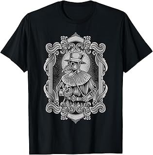 Steampunk Horror Vintage Tarot Pestilence Plague Doctor T-Shirt