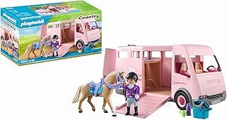 Playmobil 71237 Country Horse Transporter, pony Farm, Horse Toys, Fun Imaginative Role-Play, Playset Suitable for Children Ages 4+