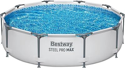 Bestway Steel Pro Max | Metal Frame Above Ground Pool, Family Outdoor Pool 10ft