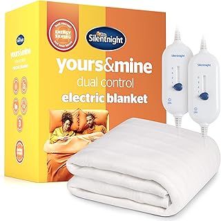 Silentnight Dual Control Electric Blanket Super King - Heated Electric Underblanket Bed Warmer Sheet with 3 Heat Settings, Easy Fit Straps and Split Controls - Machine Washable - Super King 160x200cm
