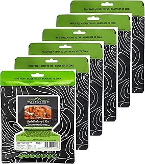 Wayfayrer Ration Packs - 6 Pack - 300g - Wayfarer Meals - Expedition, Hiking, Survival & Camping Food - Emergency Food Rations Long Life for 3 Years - Official DOFE Food - Boil in The Bag Meals