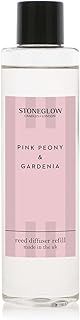 Stoneglow Modern Classics Collection - Pink Peony & Gardenia 210ml Scented Reed Diffuser Refill (Glass Bottle)
