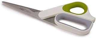 Joseph Joseph PowerGrip - Kitchen Scissors with Integrated Thumb Grip and herb stripper, White/Green, 4