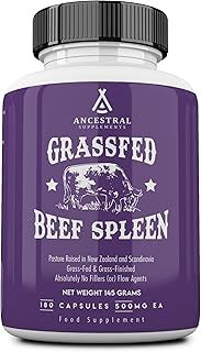 Ancestral Supplements Grass Fed Beef Bone and Marrow Supplement, Bone, Skin, Oral Health, and Joint Care Supplements Promote Whole-Body Wellness, Non-GMO Whole Bone Extract, 180 Capsules