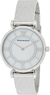 Emporio Armani Women Analogue Quartz Watch with Stainless Steel Strap AR11319