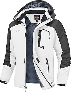 YSENTO Mens Waterproof Ski Winter Jacket Outdoor Warm Windproof Fleece Coats with Hood