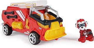 Paw Patrol: The Mighty Movie, Fire Truck Toy with Marshall Mighty Pups Action Figure, Lights and Sounds, Kids’ Toys for Boys and Girls 3+
