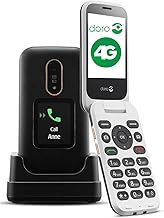 Doro 6880 4G Unlocked Flip Mobile Phone for Seniors with Talking Number Keys, External Display, Assistance Button and Charging Cradle [UK and Irish Version]