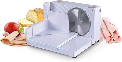 Food Slicer 17cm/6.7" inch Portable Collapsible Electric 230V 50Hz 120 Watt Meat Deli Cheese Stainless Steel RSG Solingen Blade (UK Adapter Included)