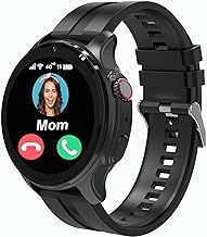 4G Kids Smart Watch,GPS Tracker Smartwatch with Video Call Waterproof Real Time Position School Mode Pedometer SOS Geo-Fence Anti-Lost of Early Education Tools Smartwatches for Boys Girls (Black)
