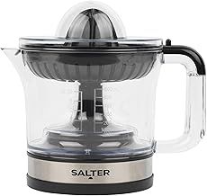 Salter Electric Fruit Juicer – Fresh Citrus Juice Extractor, For Baking & Cocktails, 600ml Measuring Jug, BPA Free, Includes 2 Juicing Cones, Smooth or Bits, Adjustable Filter & Pulp Control, EK5025