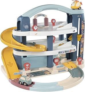 Smoby Large Garage, 3 Levels, Car and Helicopter Included, from 18 Months