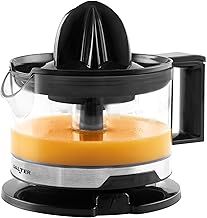 Salter Electric Citrus Juicer – Fresh Orange Press, Juice Extractor, 500ml Measuring Jug, BPA Free, Includes 2 Juicing Cones, 5 Variable Pulp Levels, 2 Way Twist, For Baking & Cocktails, EK5878