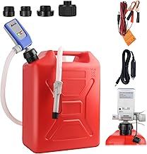 Electric Diesel & Oil Transfer Pump, Auto-Stop Sensor(3.2GPM), 4 Tank Adapter & Leak Proof, 51" Hose, Portable Liquid Pump for Gasoline, Diesel, Oil
