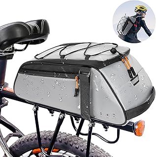 Bike Panniers 10L Cycling Rear Rack Bags Backpack Pannier for Bicycles Waterproof Full Reflective Bike Bag