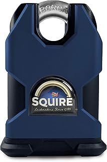 Squire SS50CP5Henry Stronghold P5 Cylinder Closed Shackle Steel Padlock, 50 mm (Length), Blue