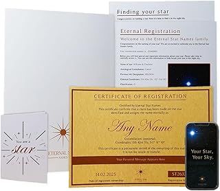 Name A Star Gift Set Personalised Luxury Edition For Him, Unique Birthday Gifts, Anniversary Keepsake, Present For Dad, Uncle, Brother, Son