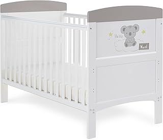 Obaby Grace Inspire Cot Bed - Hello World Koala Grey