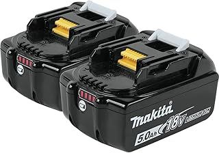 Makita BL1850B 18V LXT Lithium-Ion 5.0Ah Battery Twin Pack, Black