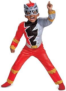Disguise Official Power Ranger Child Baby Red Costume Power Rangers Child Fancy Dress Super Hero Carnival Mardi Gras Birthday Christmas Party XS