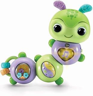 VTech Twist & Explore Caterpillar, Musical Toys for Baby Girls & Boys, Baby Interactive Toy with Lights and Sounds, Motor Skill Toys for Kids, Ages 3 Months +, English Version