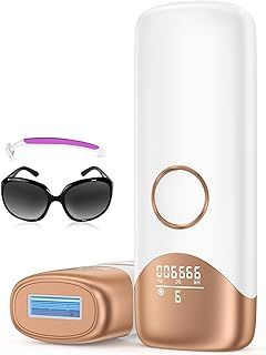 IPL Hair Removal Device, Painless Ice Cooling Laser Hair Removal Device with 3-in-1 Functions, 9 Energy Levels, Laser Hair Remover for Women Men Facial Bikini Line Armpits Leg Body, 999,900 Flashes