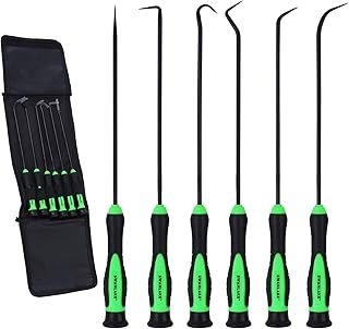 SWANLAKE Pick and Hook Set, Pick Tool Set for Car Auto Oil Seal/O-Ring Seal Gasket Pick Mini Hooks Puller Remover (6PCS)