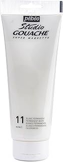 PEBEO 220 ml Studio Gouache, Permanent White, 270-011