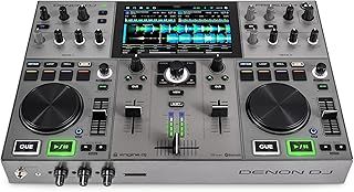 Denon DJ PRIME GO+ Portable DJ Controller and Mixer with Stem Separation, 2 Decks, Wi-Fi Streaming, Bluetooth, Lights Control, 7" Screen and Battery