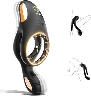Vibrating Cock Ring, 3 in 1 Cockring Sex Toys for Couples with 10 Vibrating Modes, Double Penis Ring Vibrator Stimulate Erection Sex Toys4mens UK, Adult Toys Sex Toys4couples Men & Women Sex Toys