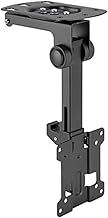 13 to 27" TV Ceiling Mount Bracket Fold Up Down Away Flip Sloping Loft Roof 75x75 100x100 VESA