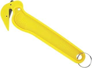 Yellow Hook Knife Film/Tape/Strapping Cutter (No Exposed Blade) - JF07631