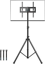 BONTEC Tripod TV Stand for most 32-60 inch Flat&Curved Plasma/LCD/LED Screens, Portable Home Display Floor TV Stand Swivel Tilt Height Adjustable with Bracket Mount Hold up to 45kgs Max VESA 400x400mm