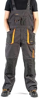 Classic Bib and Brace Dungaree Overalls, Pro Wear Workwear, S-3XL Size - Multipockets, Pocket For Knee Pads, Durable Triple Stitched Seams, 2 colors