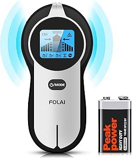 FOLAI Stud Finder Wall Scanner - 5 in 1 Stud Detector Detector Beam Finders Wall Detector Sensor Center Finding with LCD Display for Wood AC Wire Metal Studs Cable Joist Detection-TH260B
