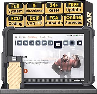 thinkcar Car Diagnostic Tool, TK689BT Bidirectional Diagnostic Tool, All System Automotive Diagnostics, OBD2 Car Scanner with Action Test, 34+ Reset, FCA Autoauth, CANFD&DoIP, Wireless Update