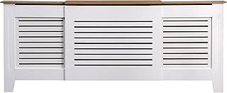 Kensington Radiator Cover Adjustable Horizontal Cabinet White/Oak…