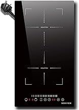 Noxton Plug in Induction Hob 2 Zone, 30cm Electric Hob Flex Zone for Barbecue Pan, 2800W Induction Hobs with Slider Touch Control 220-240V