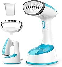 Steamer for Clothes, Folding Handheld Design Garment Wrinkles Remover, 20g/min Strong Penetrating Steam, 25-Sec Fast Heat-up, for Home, Office and Travel, UK Plug (220-250V)