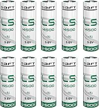 'Saft' AA 3.6V 2600mAh Lithium Battery Li-SOCL₂ Non-Rechargeable Battery SB-AA11 LS14500 TL-5903 SL-360 for Water Electricity Meter Gas PLC Facility Equipment Spare Generic Battery (2 Batteries)